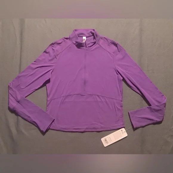 NWT CRZ YOGA Long Sleeve Workout Crop Top - Picture 9 of 14